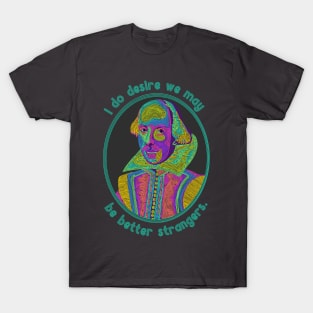 William Shakespeare Portrait and Quote T-Shirt